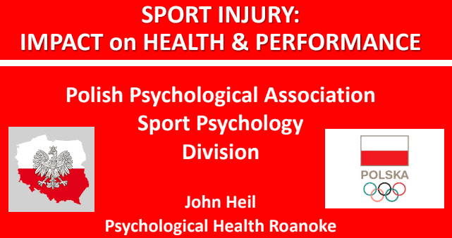 Splash, first frame of presentation on Sports Injury and its impact on health and performance